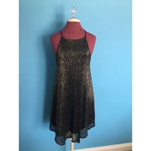 A shimmery cocktail dress
